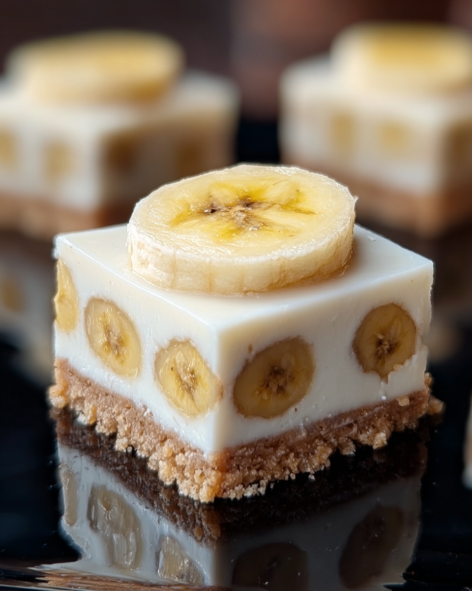 Banana Pudding Cheesecake Squares: A Perfect Blend of Creamy Delight Recipe - Recipe Image