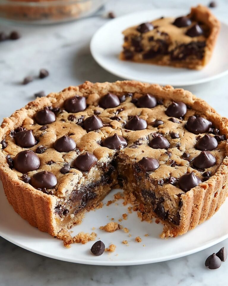 Deep Dish Chickpea Cookie Pie Recipe