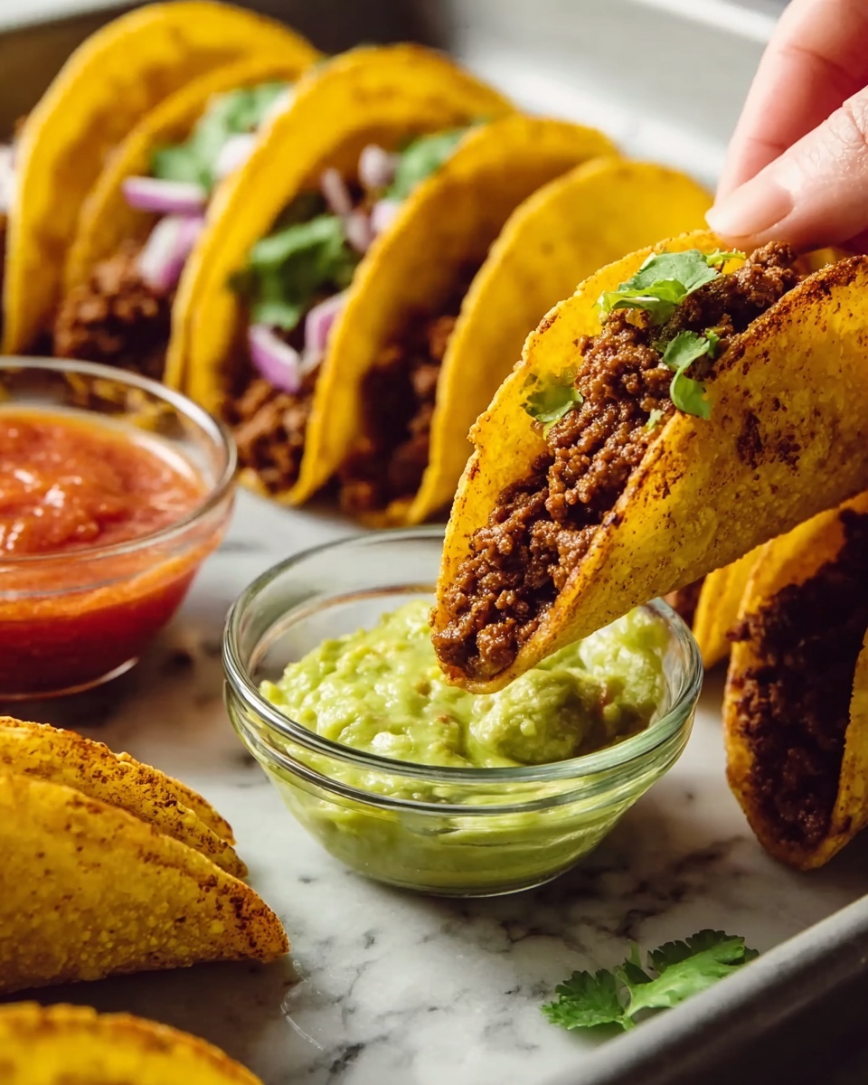 Crispy Ground Beef Tacos Recipe - Recipe Image