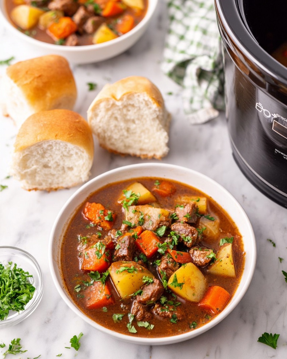 Slow Cooker Poor Man's Stew Recipe - Recipe Image