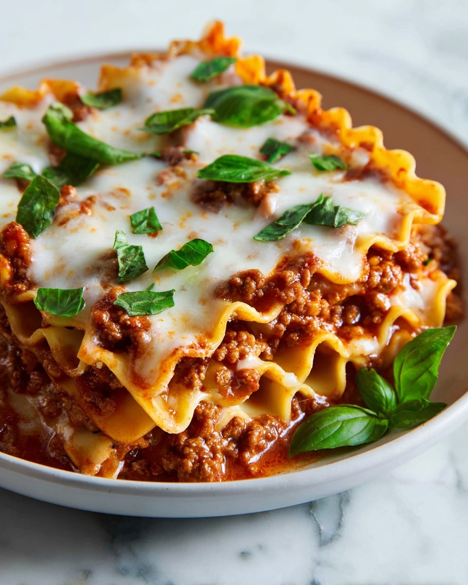 One Pot Skillet Lasagna Recipe - Recipe Image