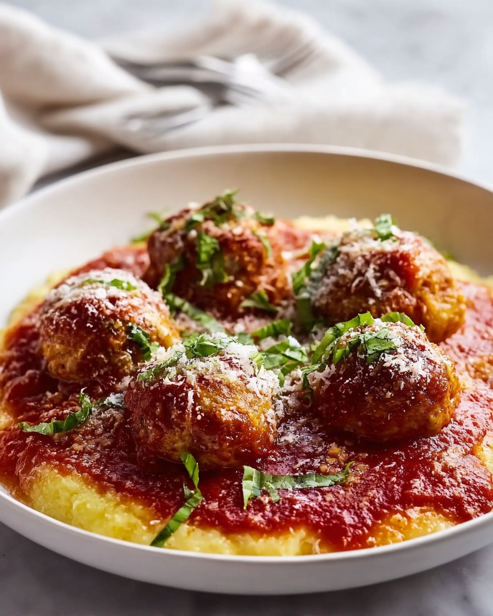 Savory Chicken Parmesan Meatballs Made From Scratch Recipe - Recipe Image