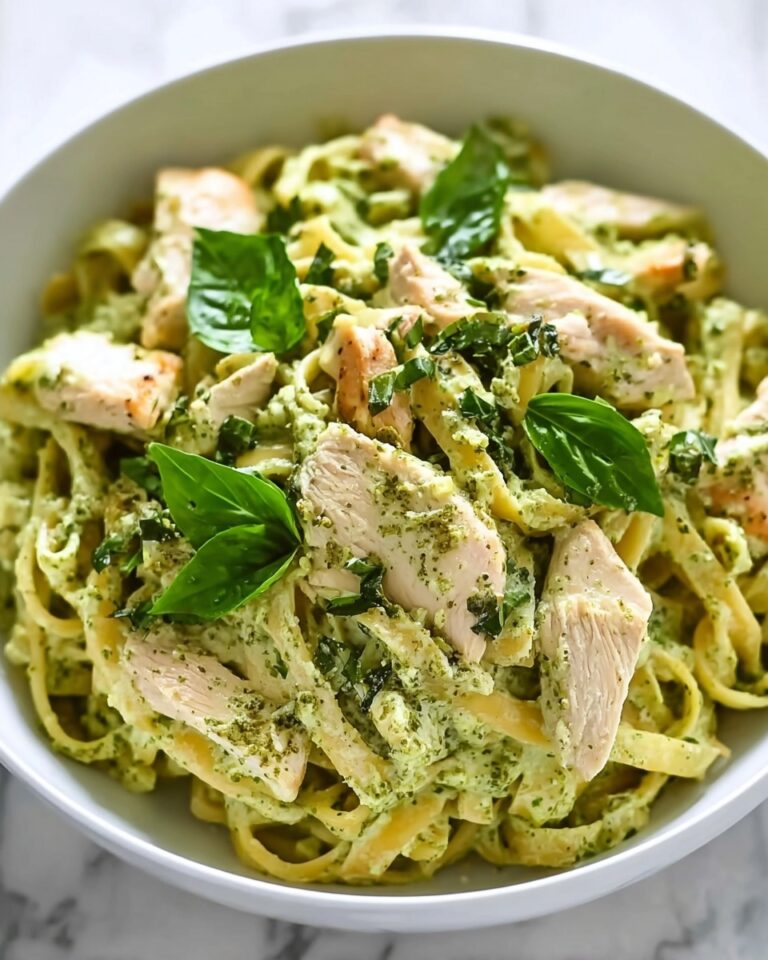 Creamy Homemade Chicken Pesto Pasta Recipe