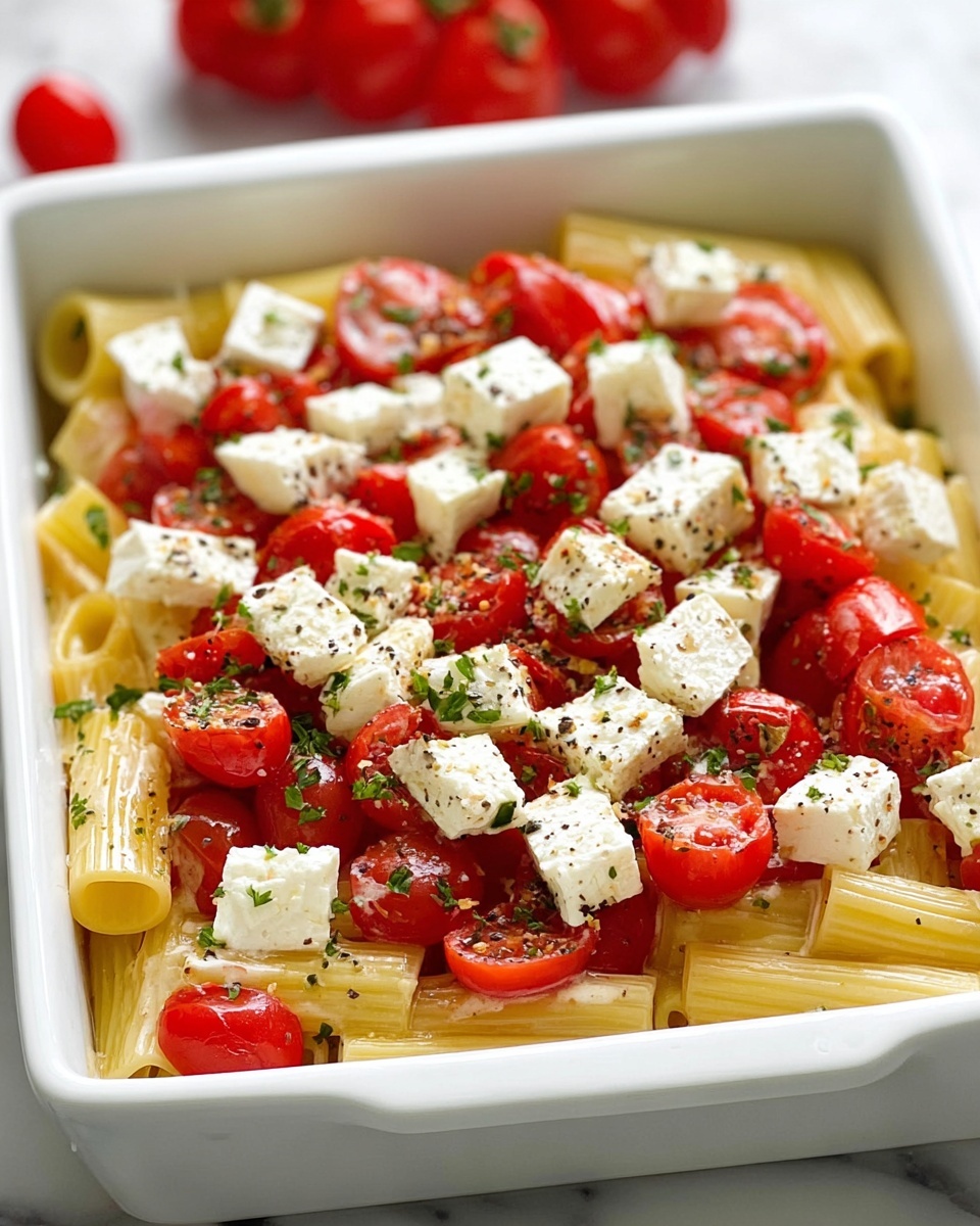 Creamy Baked Feta Pasta Delight Recipe - Recipe Image