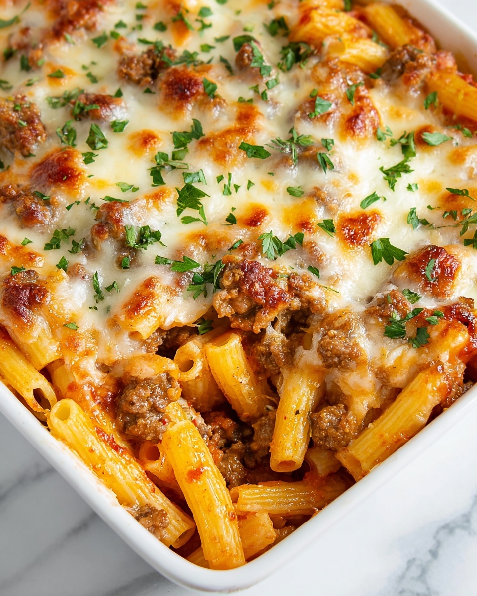 Comforting Homemade Baked Ziti Recipe - Recipe Image