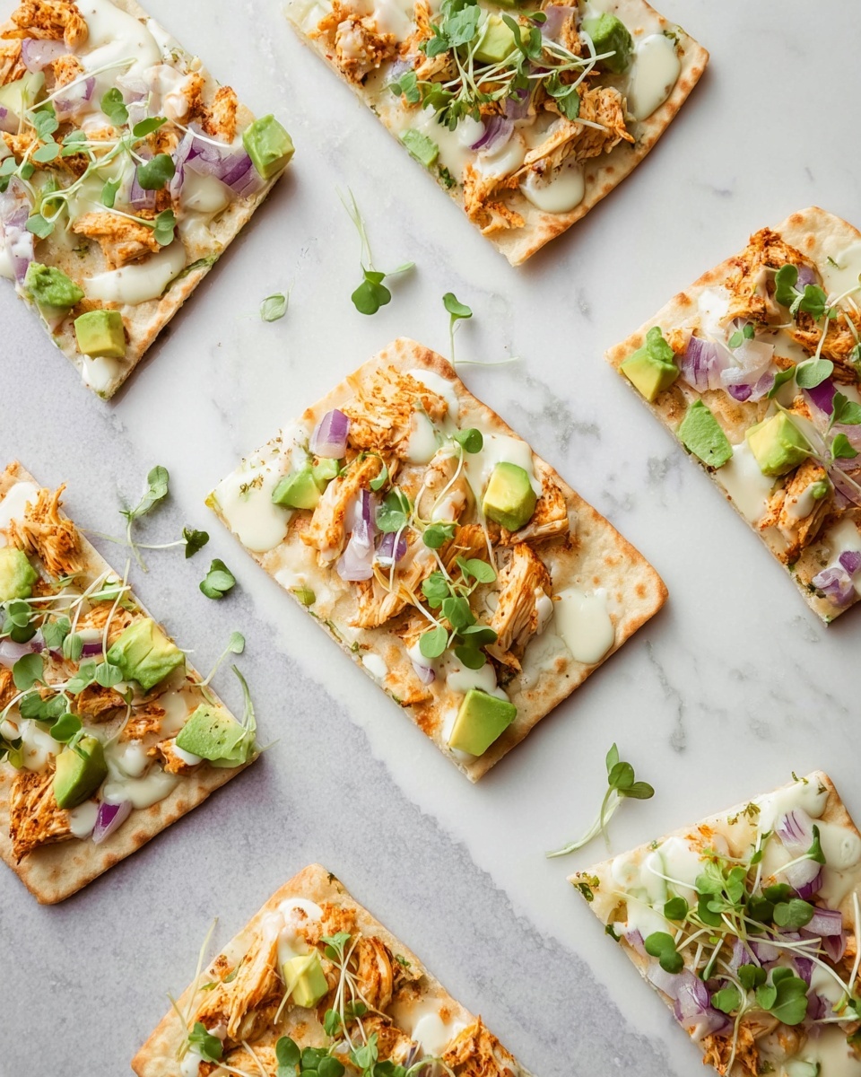 Skinny Buffalo Chicken Flatbread Pizza Recipe - Recipe Image