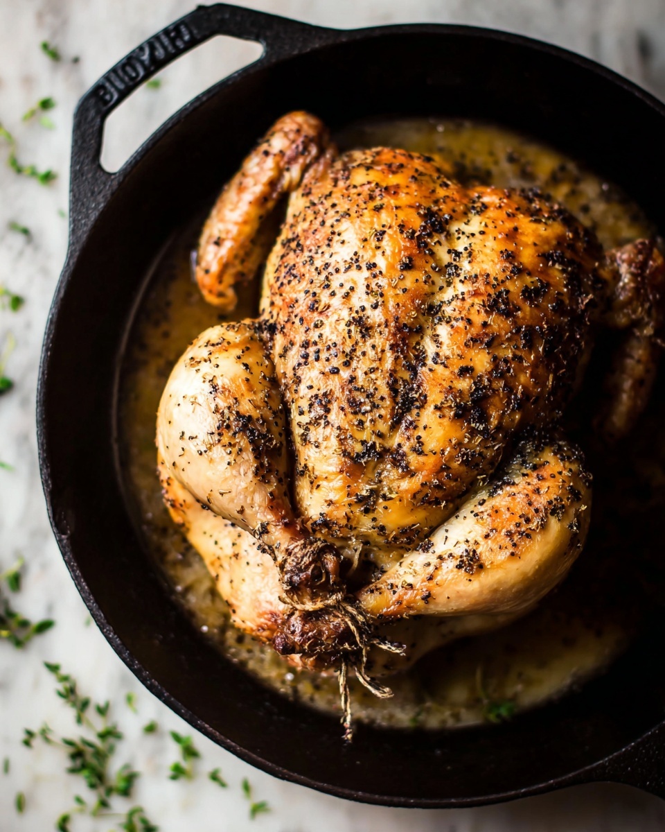 Skillet Roasted Whole Chicken Recipe - Recipe Image