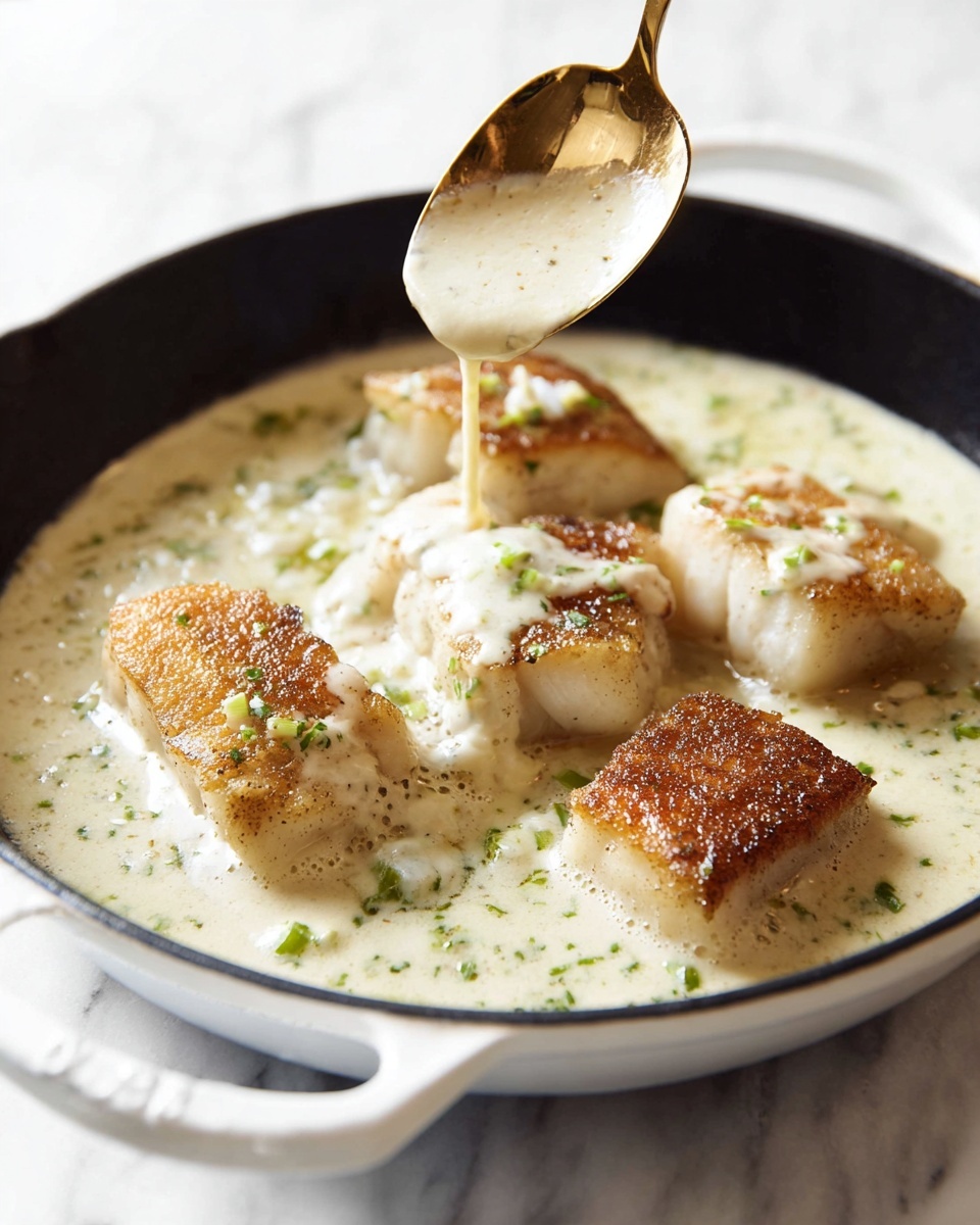 Creamy Lemon Parmesan Cod Recipe - Recipe Image