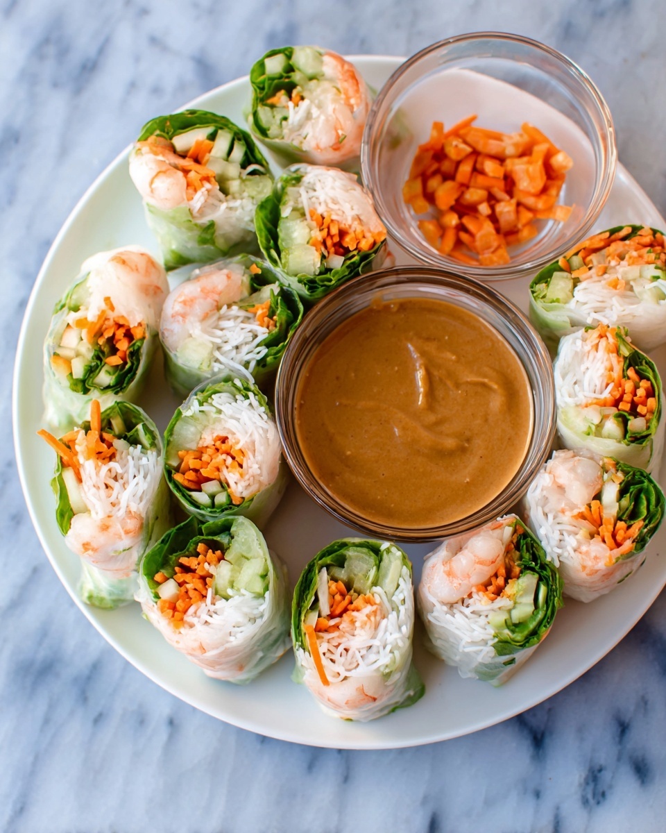 Fresh Spring Rolls with Dipping Sauce Recipe - Recipe Image