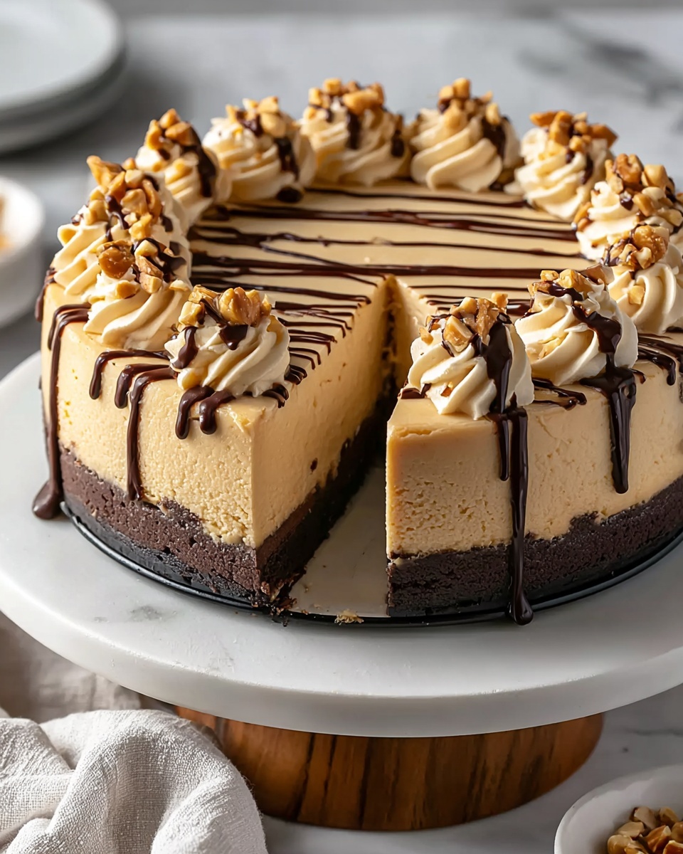 Creamy, Dreamy No-Bake Peanut Butter Cheesecake Recipe - Recipe Image