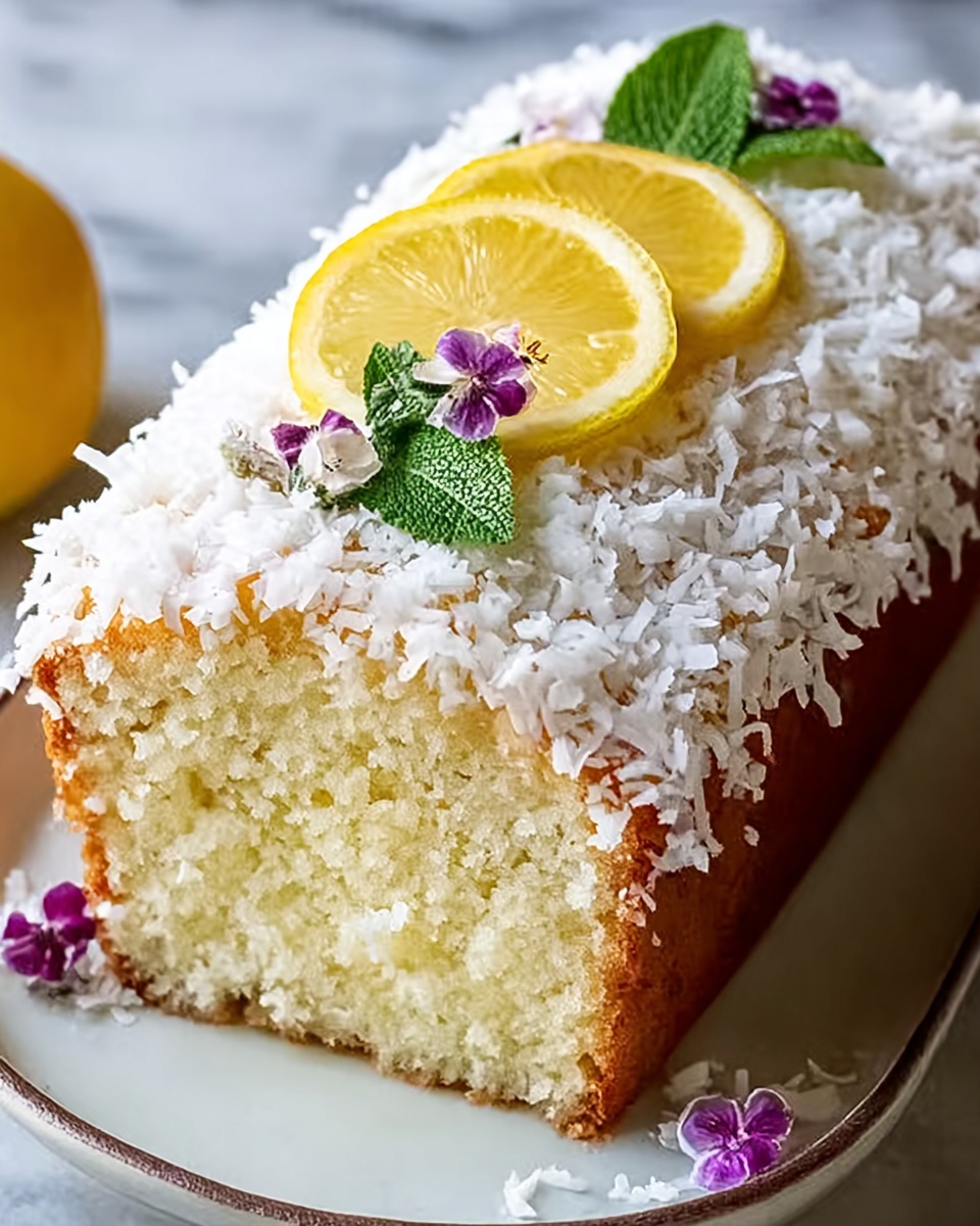 Coconut Loaf Cake: The Ultimate Tropical Treat Recipe - Recipe Image