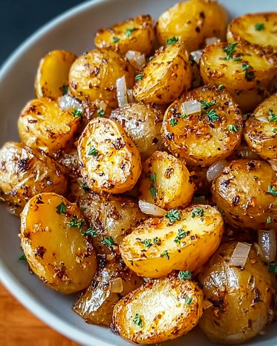 Crispy Oven Fried Potatoes and Onions: A Classic Side Dish Recipe - Recipe Image