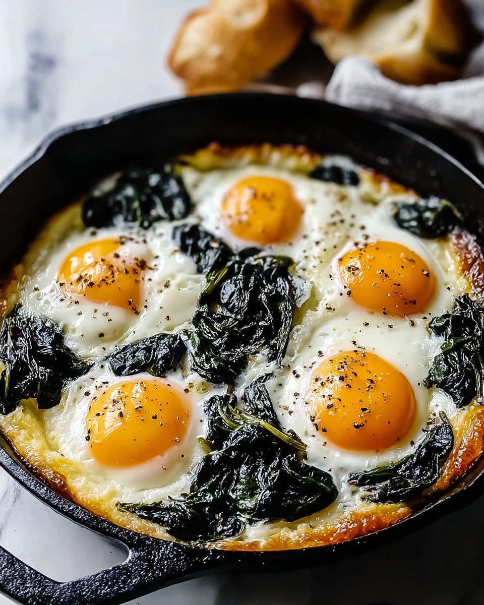 Baked Eggs Florentine: A Healthy and Flavorful Breakfast or Brunch Recipe - Recipe Image