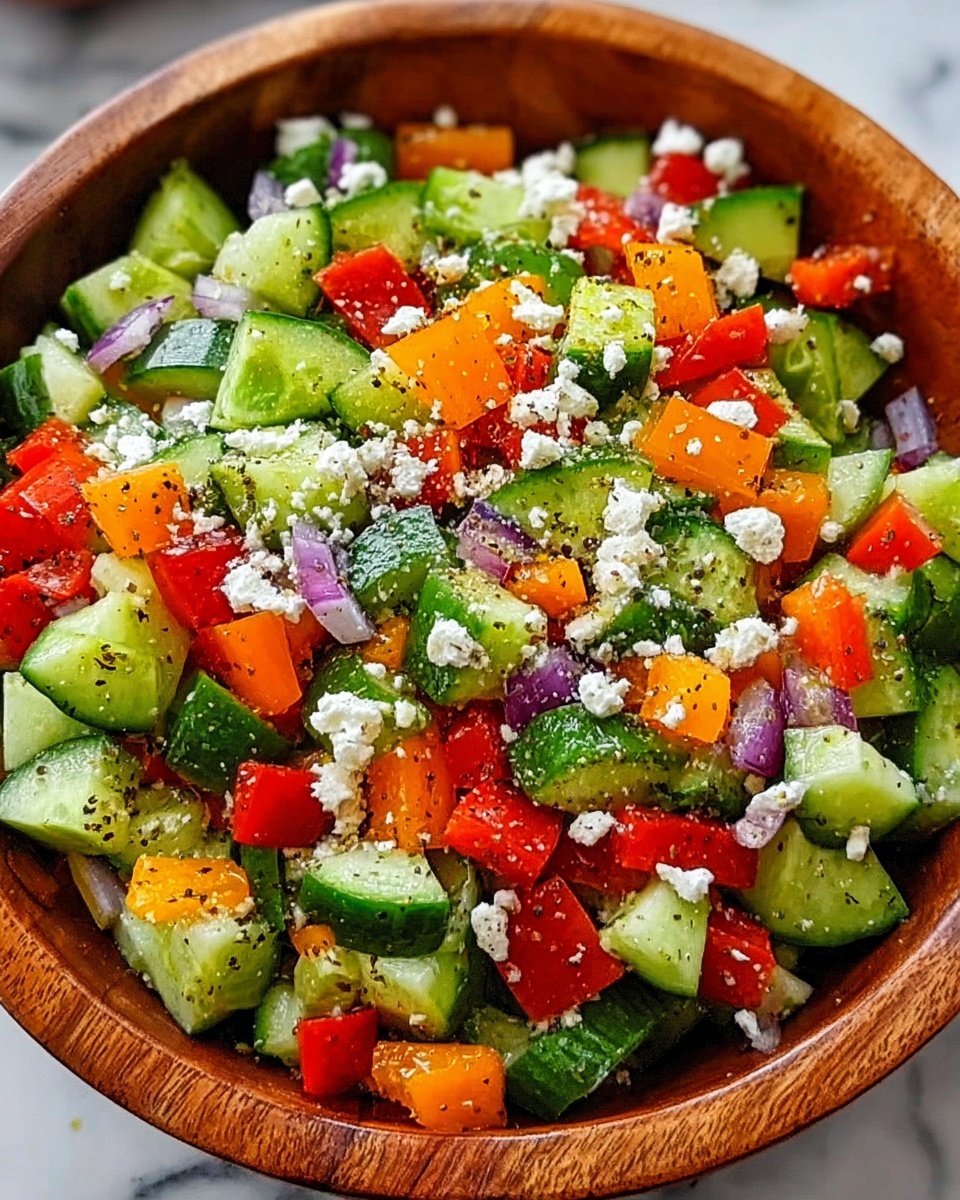 Cucumber Pepper Salad – Fresh & Crunchy Recipe - Recipe Image
