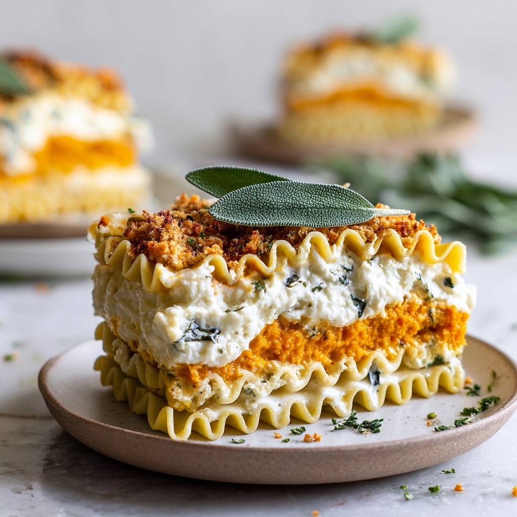 Butternut Squash Lasagna Roll-Ups with Ricotta and Sage Recipe - Recipe Image