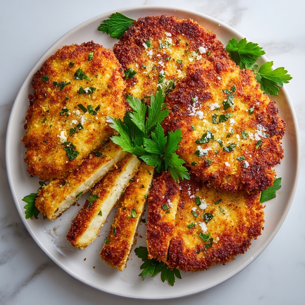 Crispy Pan-Fried Turkey Cutlets (Family Style) Recipe - Recipe Image
