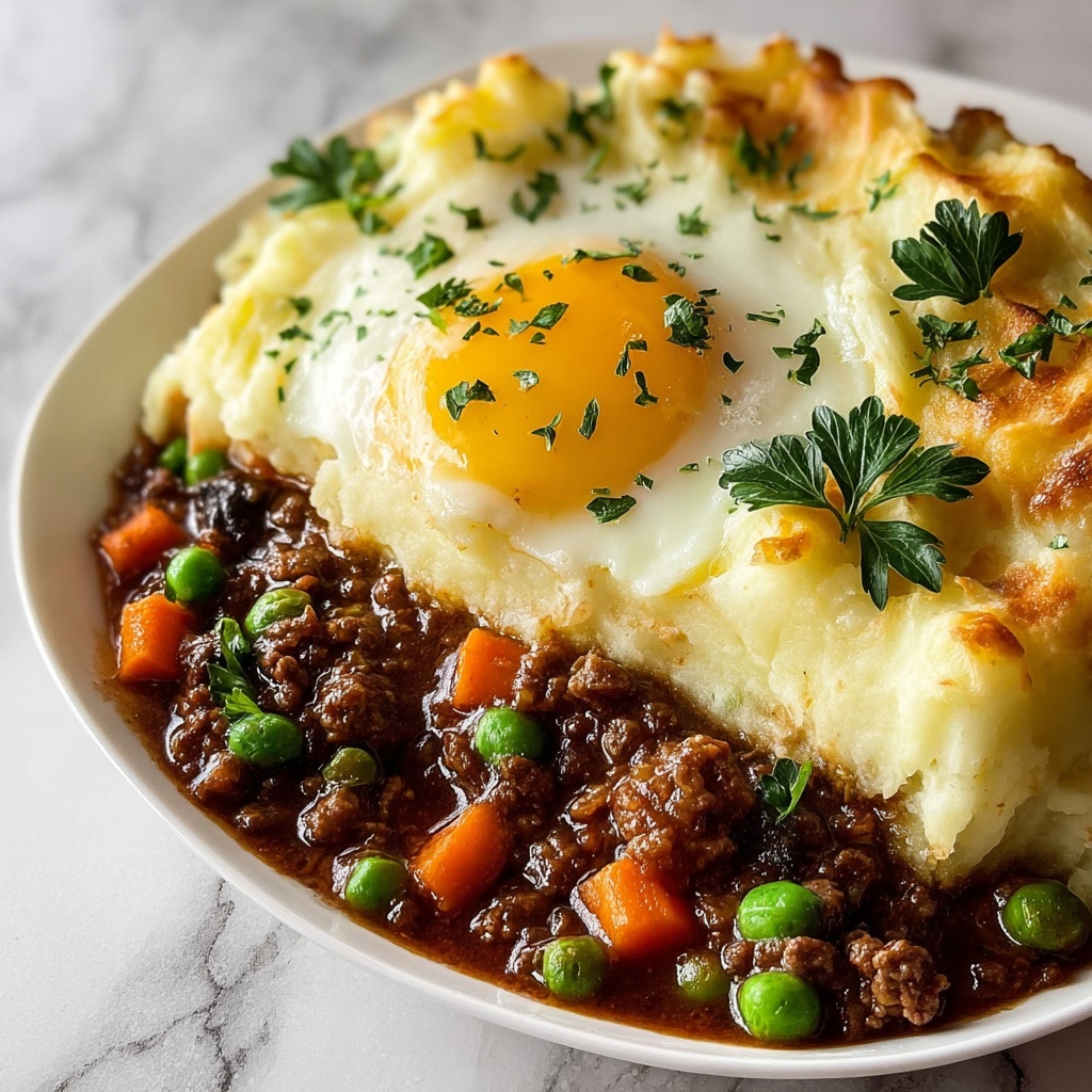 Creepy Shepherd’s Pie With Ground Beef and Ghost Potatoes Recipe - Recipe Image