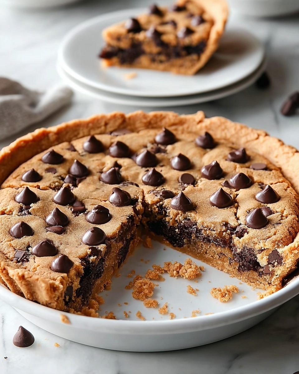 Deep Dish Chickpea Cookie Pie Recipe - Recipe Image