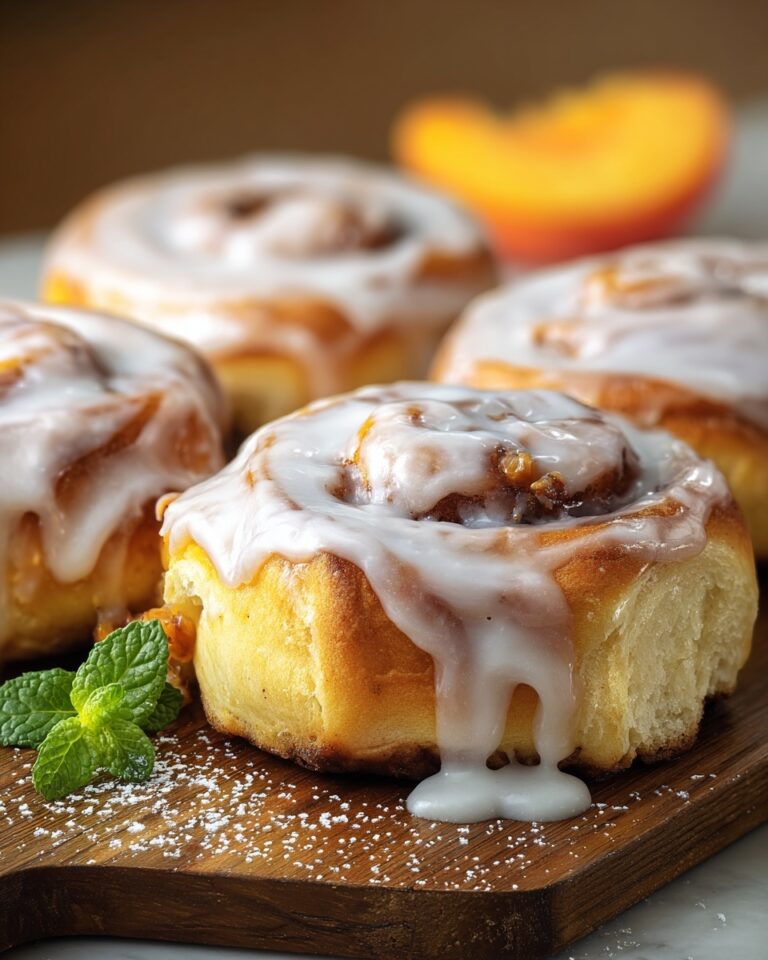 Peachy Cinnamon Rolls Recipe