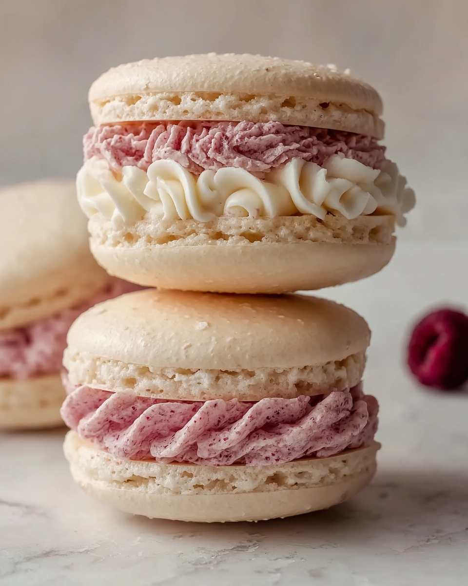 White Chocolate Raspberry Macarons Recipe - Recipe Image