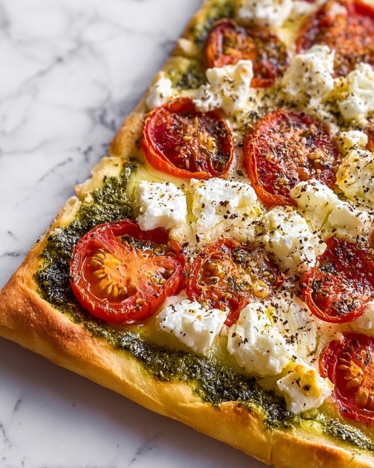Pesto Caprese Puff Pastry Pizza Recipe