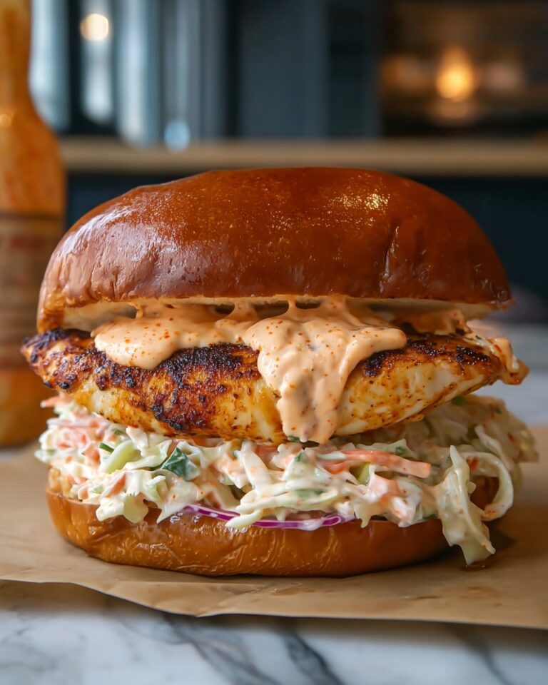 Buffalo Ranch Coleslaw Chicken Sandwich Recipe