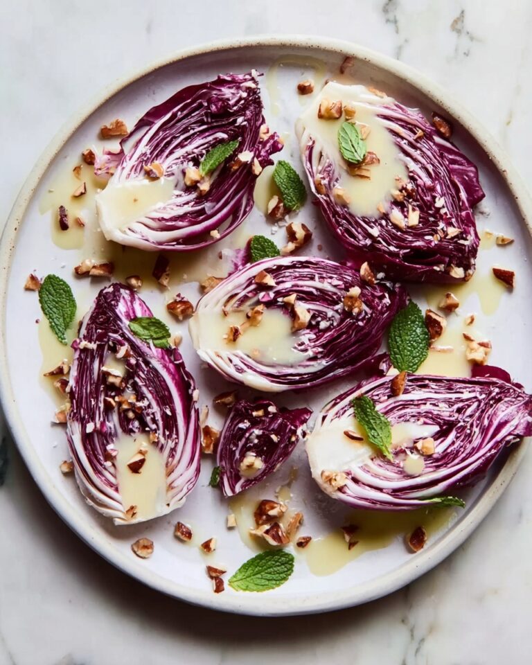 Radicchio Salad with Crème Fraîche Vinaigrette and Toasted Hazelnuts Recipe