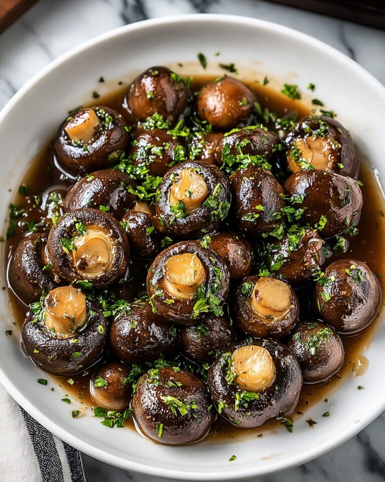 Crockpot Garlic Parmesan Mushrooms Recipe