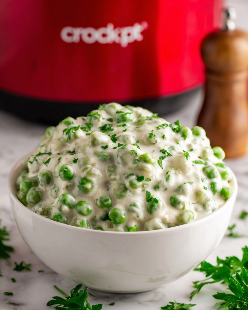 Creamy Slow Cooker Peas Recipe - Recipe Image