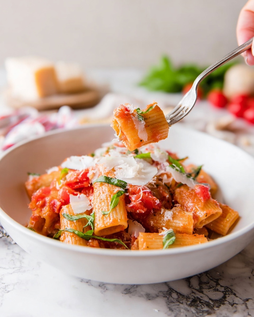 Creamy Tomato Rigatoni Recipe - Recipe Image