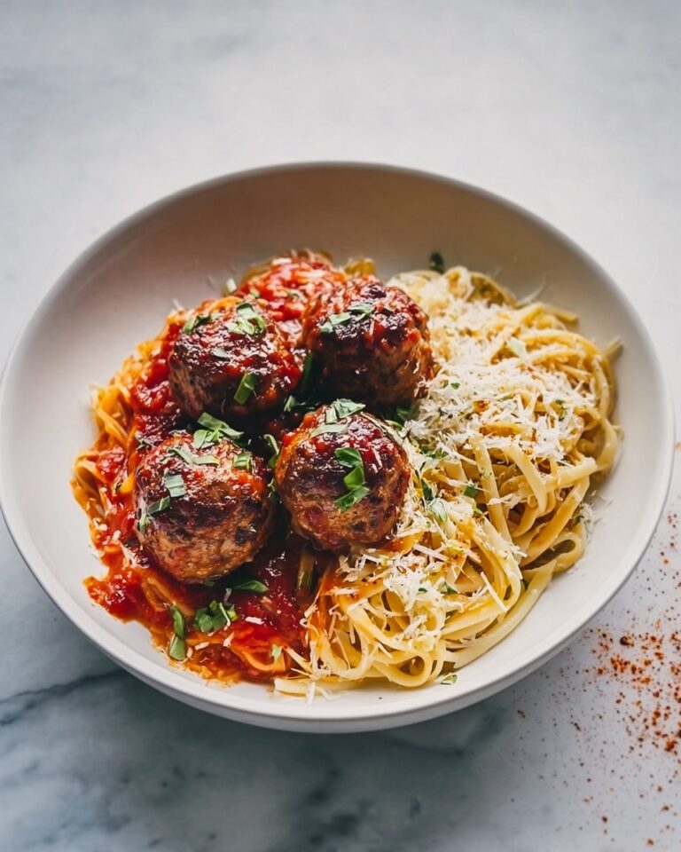 Creamy Chicken Meatballs with Fresh Orzo Recipe