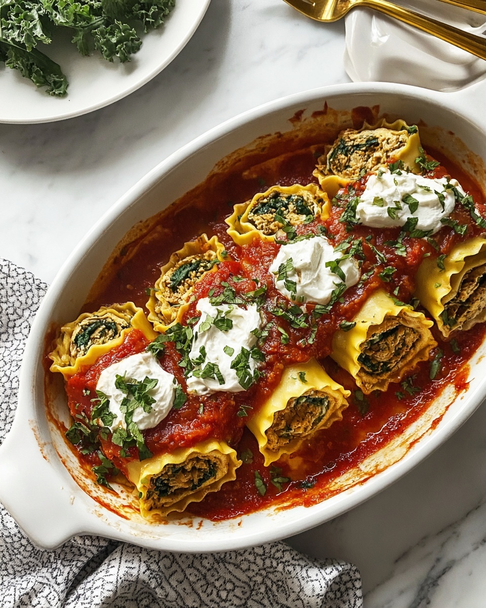 Delicious Homemade Chicken Lasagna Roll-Ups Recipe - Recipe Image