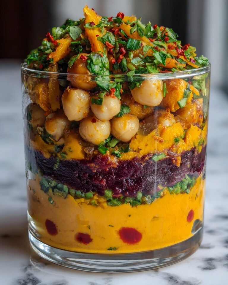 Layered Chickpea and Roasted Vegetable Salad Recipe