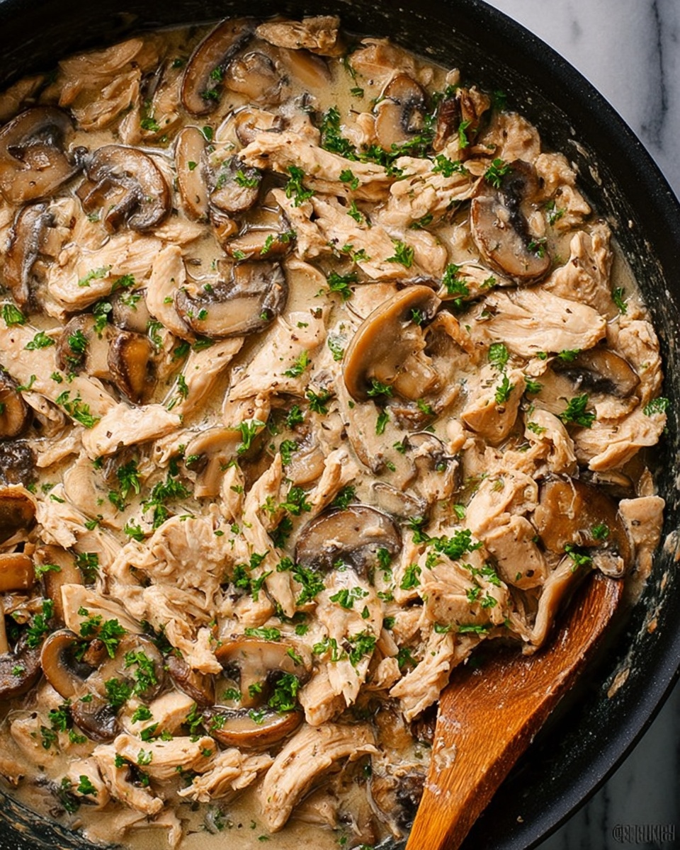 Leftover Turkey in Mushroom Gravy Recipe - Recipe Image