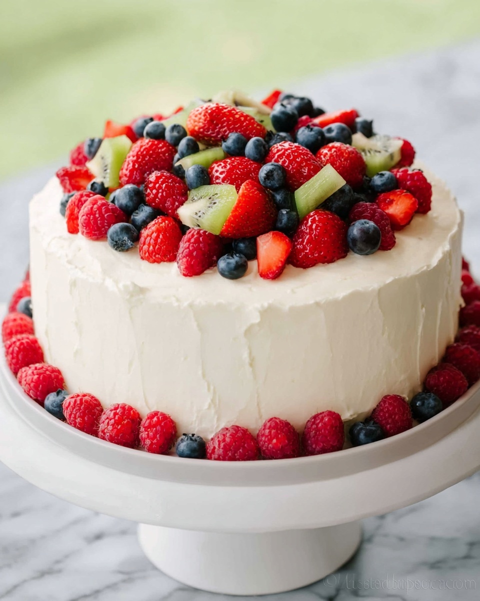 Kiwi Berry Cake Recipe - Recipe Image