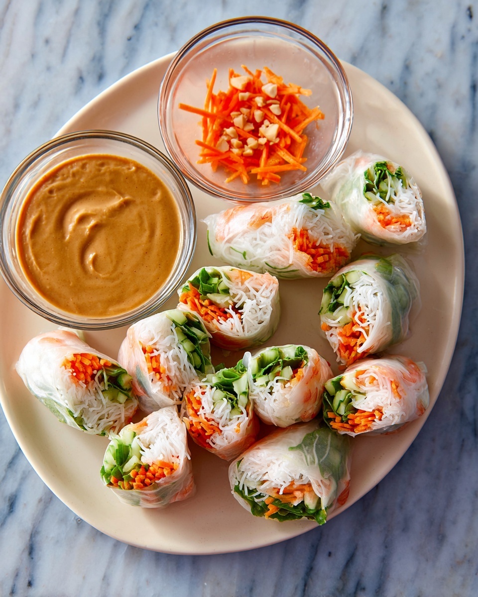 Fresh Spring Rolls with Dipping Sauce Recipe - Recipe Image