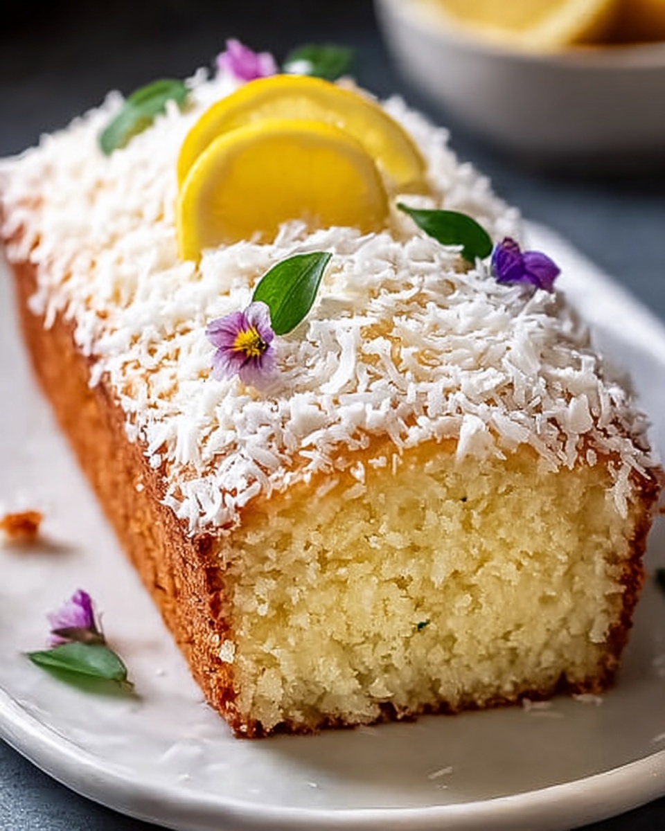 Coconut Loaf Cake: The Ultimate Tropical Treat Recipe - Recipe Image
