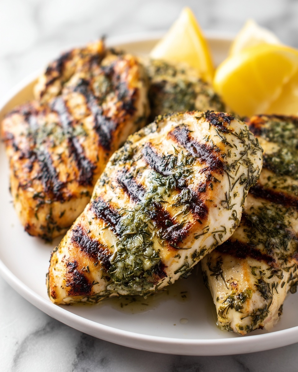 Bold & Healthy Mediterranean Herb Crusted Grilled Chicken Recipe - Recipe Image