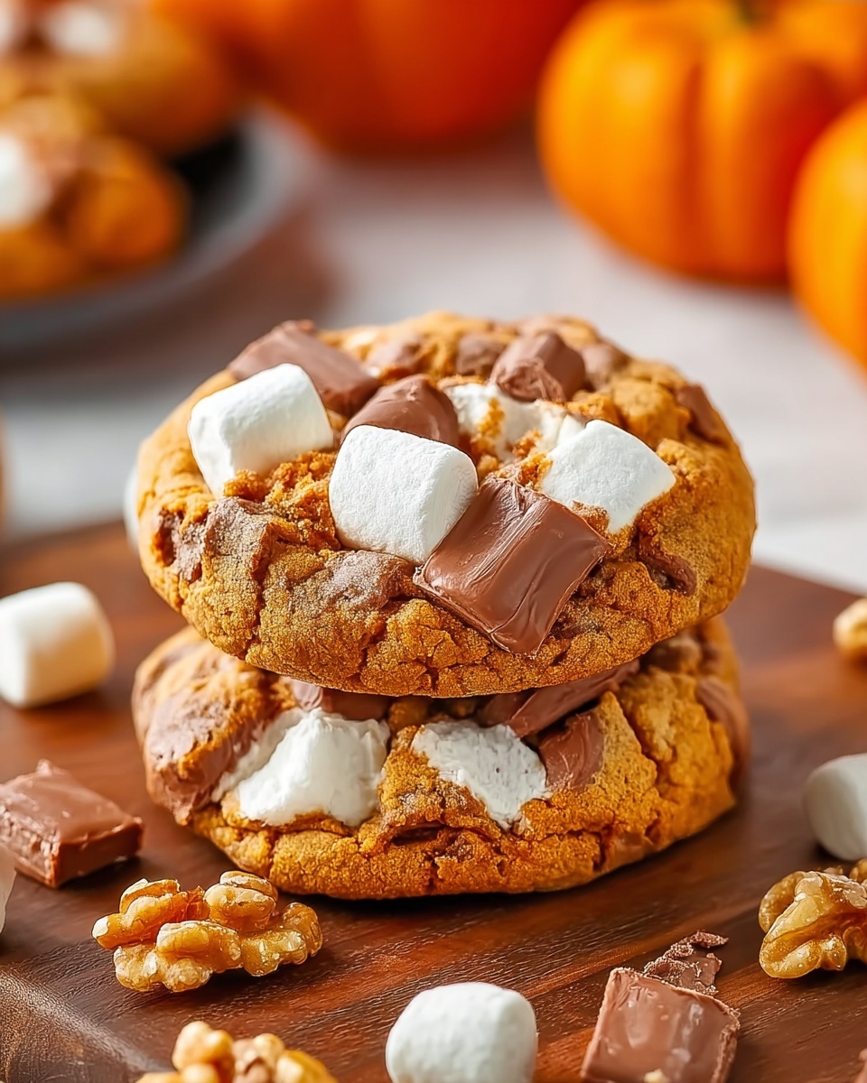 Delicious and Gooey Pumpkin S’mores Cookies: The Ultimate Fall Treat Recipe - Recipe Image