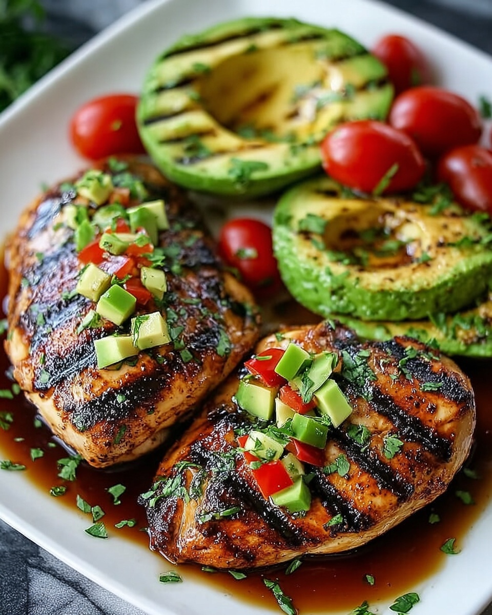 Flavorful and Healthy Grilled California Avocado Chicken Recipe - Recipe Image