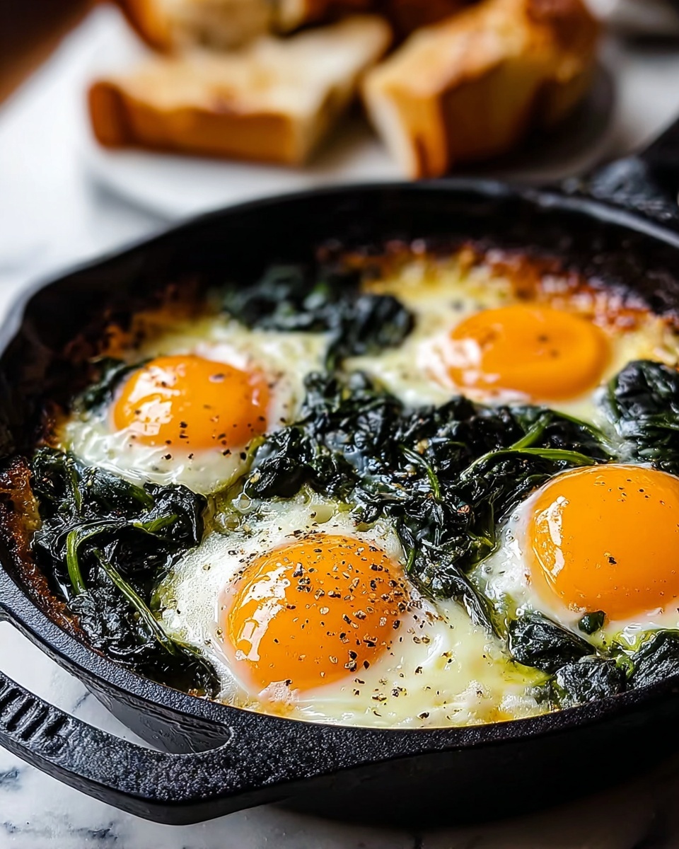 Baked Eggs Florentine: A Healthy and Flavorful Breakfast or Brunch Recipe - Recipe Image