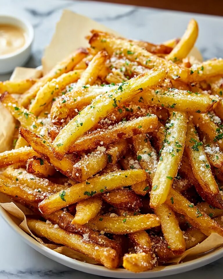 Air Fryer Garlic Parmesan Fries Recipe