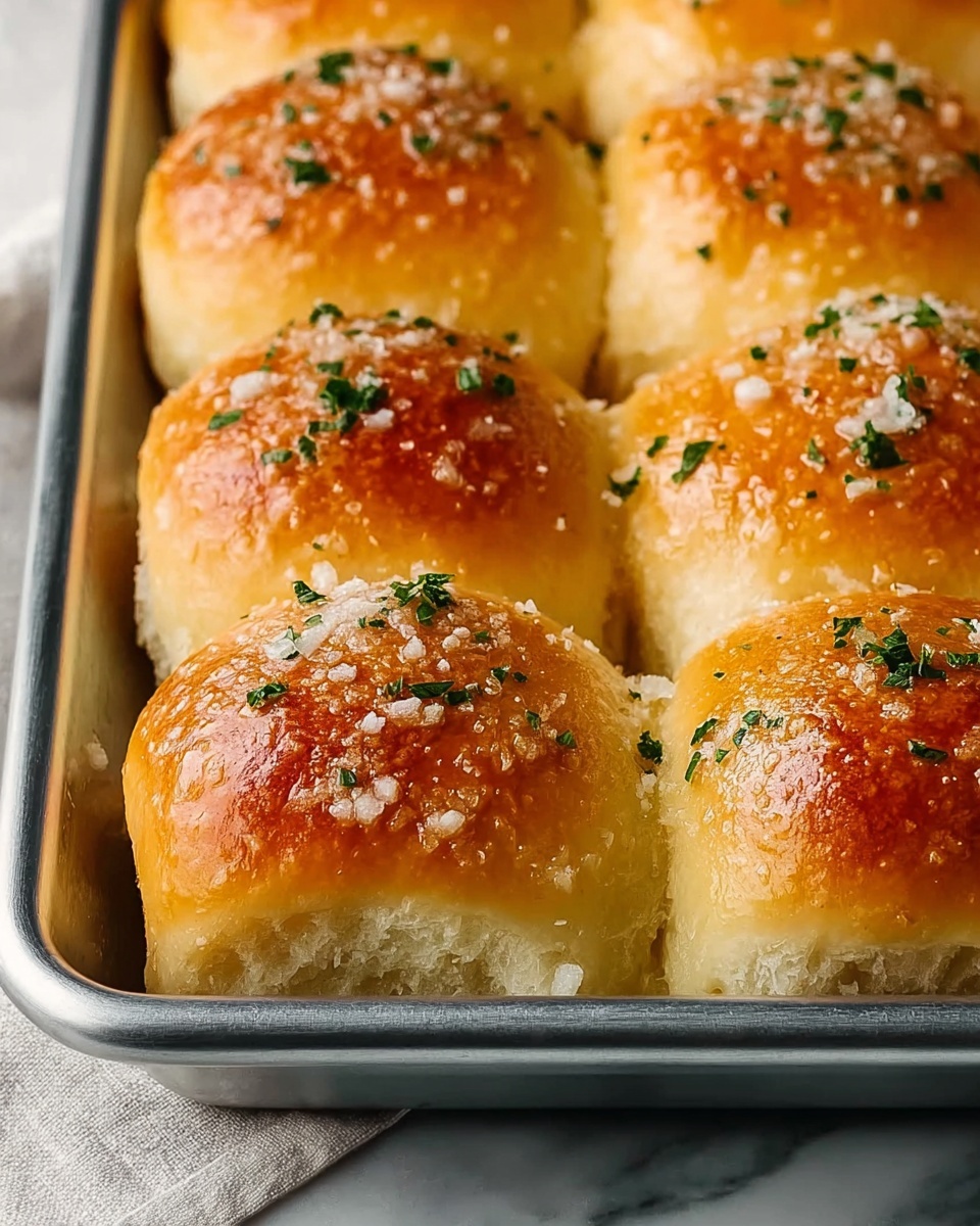 Garlic Parmesan Dinner Rolls Recipe - Recipe Image