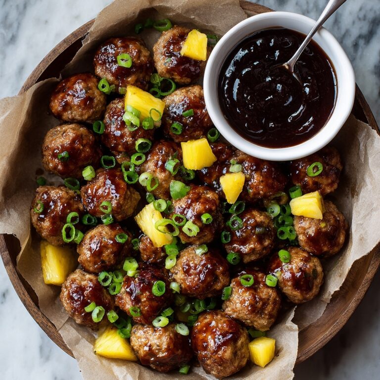 Pineapple Teriyaki Chicken Meatballs Recipe