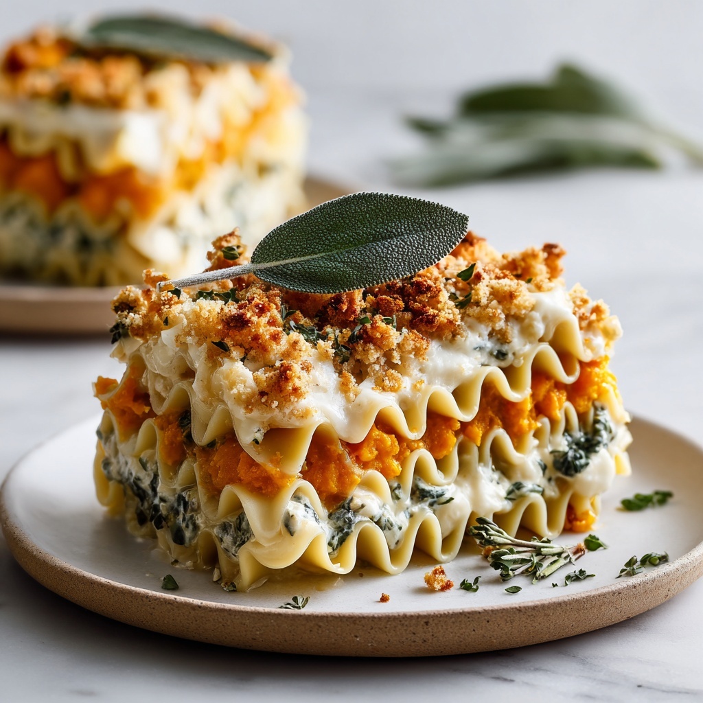 Butternut Squash Lasagna Roll-Ups with Ricotta and Sage Recipe - Recipe Image