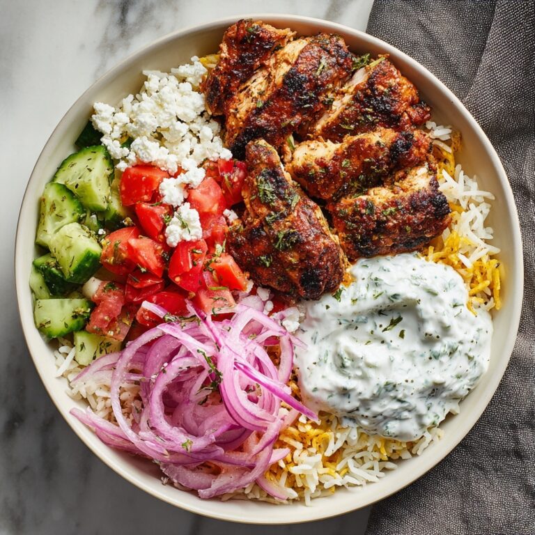 Greek-Inspired Chicken Gyro Bowl Recipe
