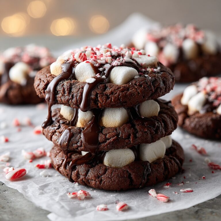 Chocolate Peppermint Marshmallow Cookies Recipe