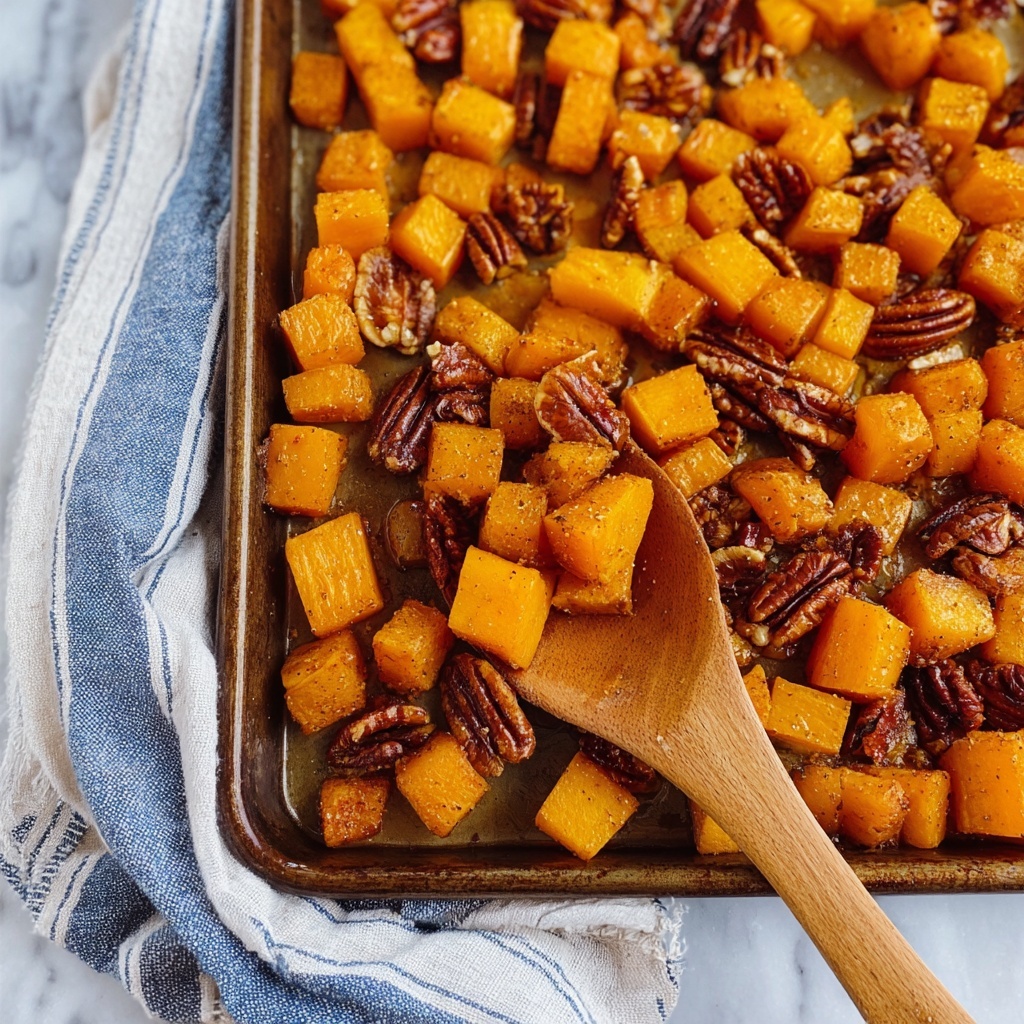Roasted Maple Butternut Squash with Pecans Recipe - Recipe Image