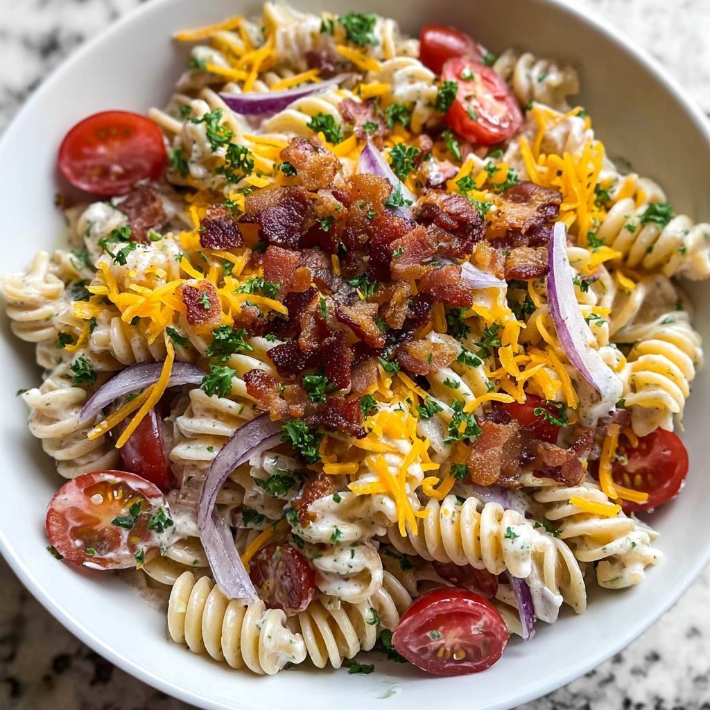 Bacon Ranch Pasta Salad Recipe - Recipe Image