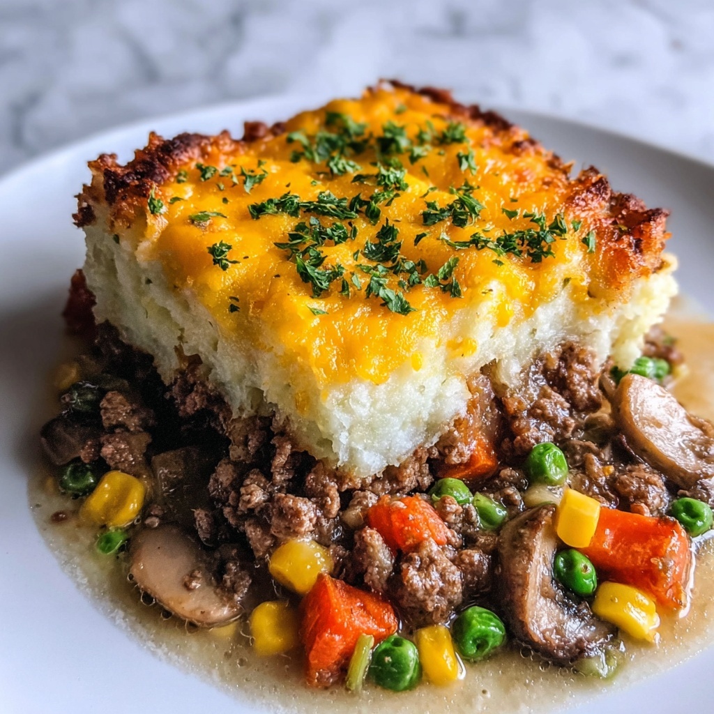 Savory Baked Hobo Casserole with Seasoned Beef Recipe - Recipe Image